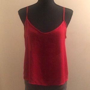 Sheer red top - small